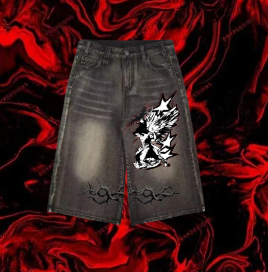 Black Charcoal Cyberpunk Animated Shorts