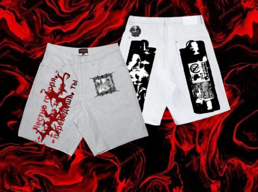 Lighter Fluid Denim Shorts (Y2K)