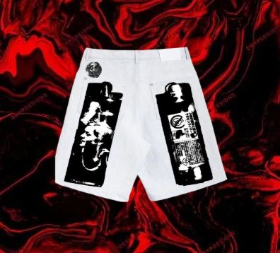 Lighter Fluid Denim Shorts (Y2K)