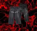 Charcoal Denim Cyberpunk Y2K Pants